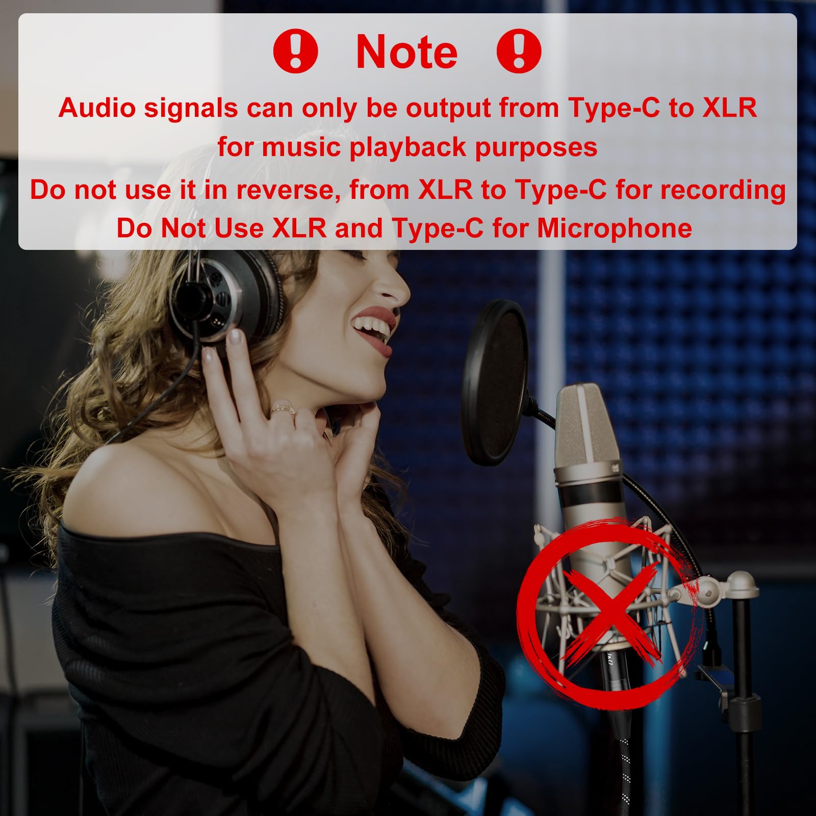 J&D Câble Audio USB Type C vers XLR Mâle Mono, Câble USB C vers XLR Tressé pour Ampli, Enceinte, Table de Mixage, Compatible avec iPhone 16/17 et Série Galaxy S25, Ne supporte pas le microphone, 2 M