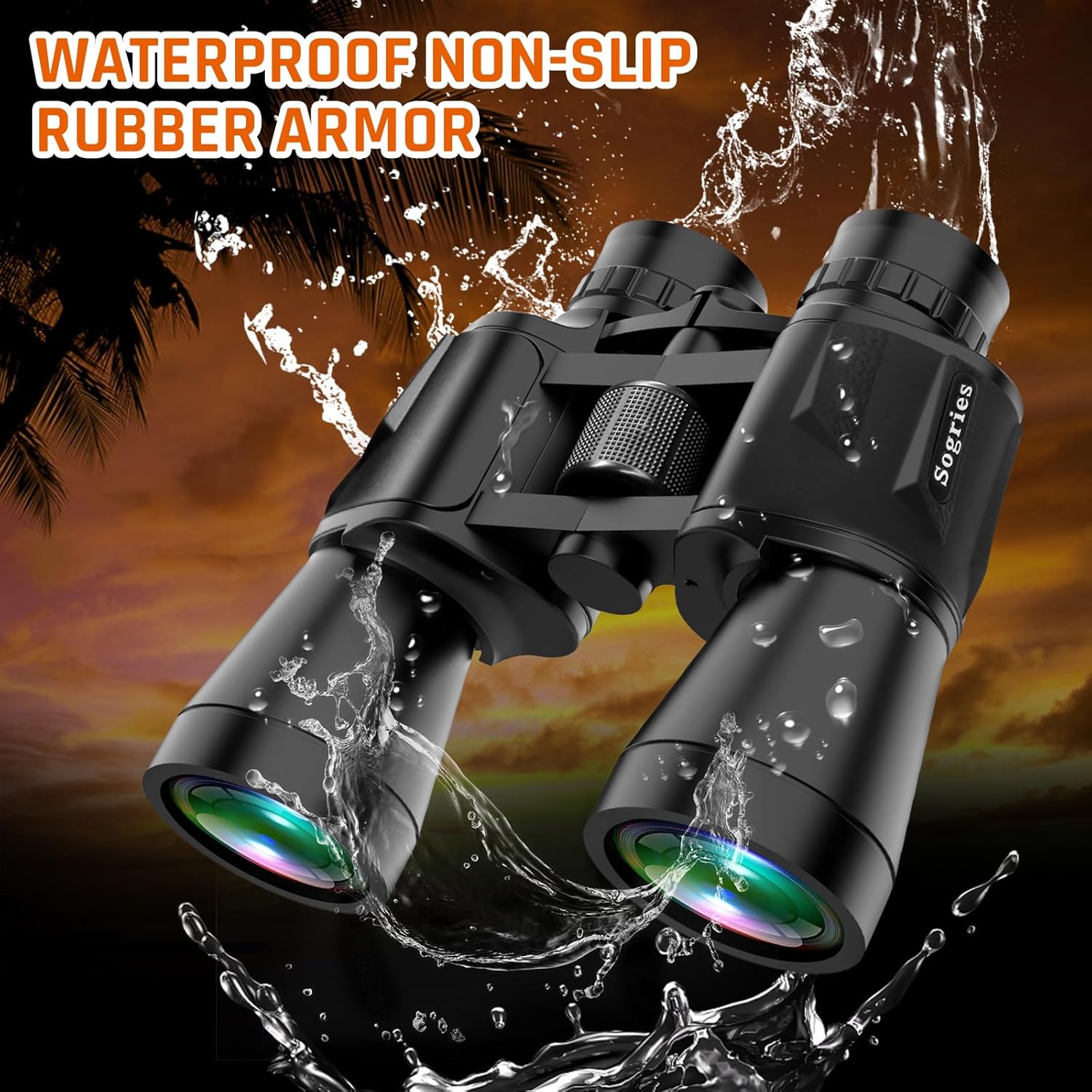 20x50 High Power Binoculars for Adults with Low Light Night Vision,Military Compact HD Professional/Daily Waterproof Binoculars for Bird Watching Hunting/Traveling/Outdoor