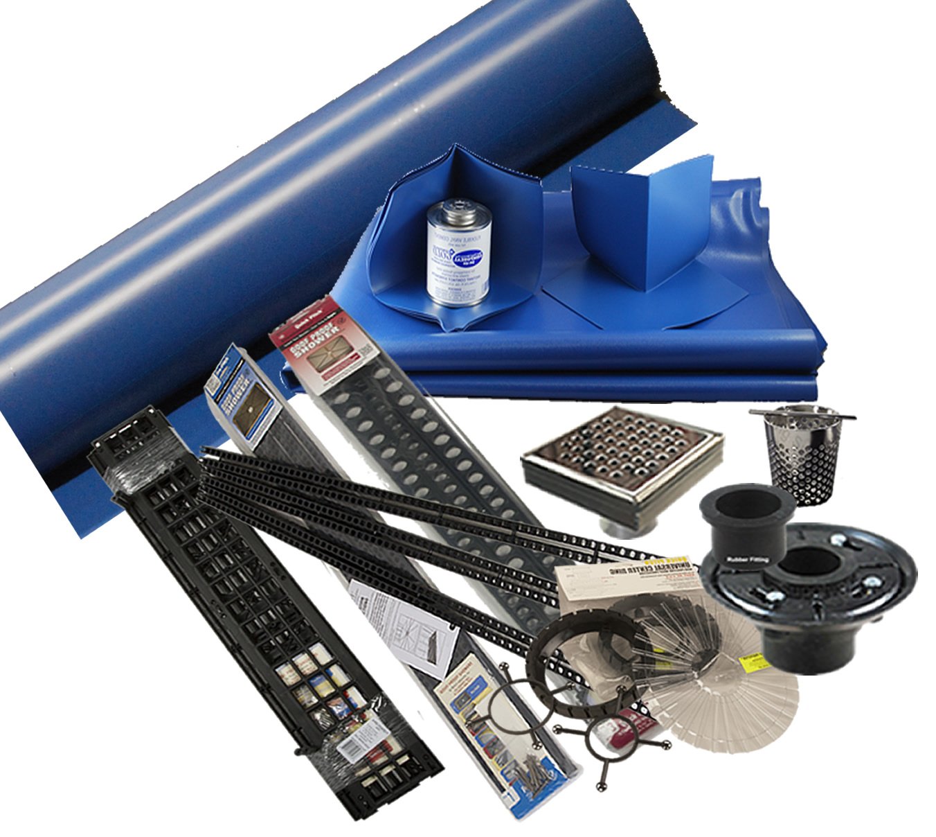 Quick Pitch With Royal Square Drain Shower Floor Kit Standard Shower