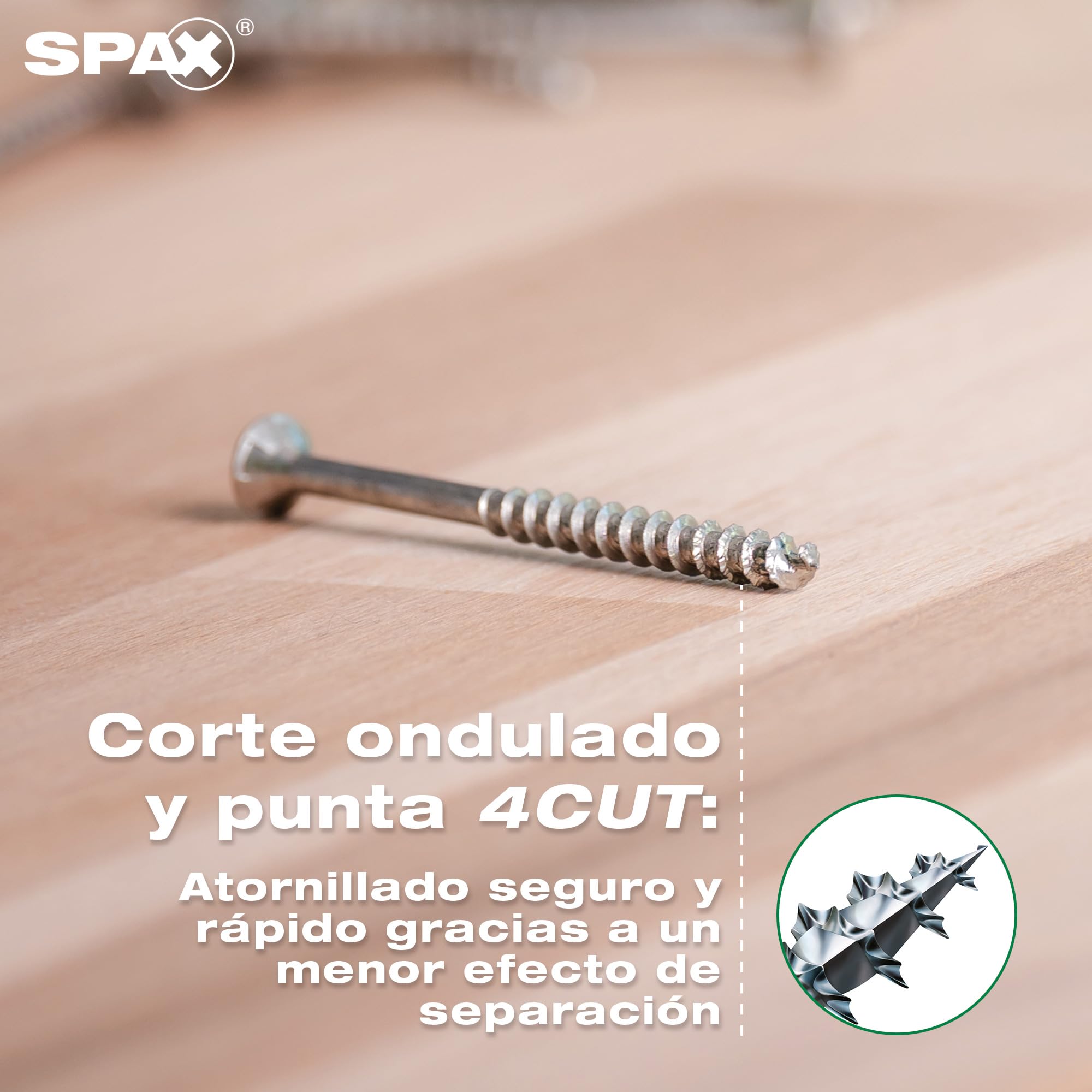 SPAX L-BOXX Maletín con 2.445 Tornillos para Madera, T-STAR plus, WIROX | Juego de 16 medidas en maleta robusta con BITBOX, guantes de trabajo y recubrimiento WIROX para uniones de madera.
