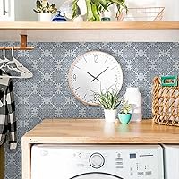 Vista 3 de Alwayspon Adhesivos de transferencia de azulejos de vinilo esmerilado para despegar y pegar, calcomanías autoadhesivas para azulejos de pared