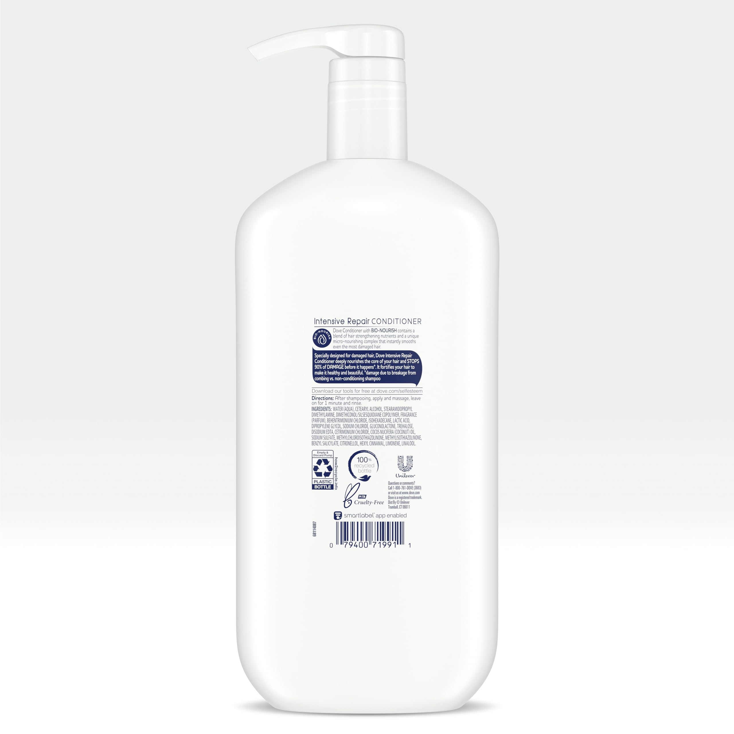 Dove Intensive Repair Shampoo and Conditioner with Pump, 2 Count, 31 oz