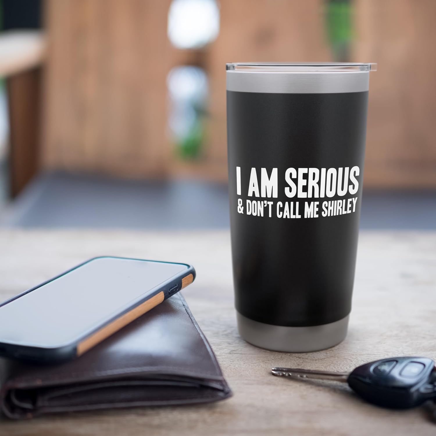 I AM SERIOUS - & Don’t call me Shirley Stainless Steel Insulated Tumbler