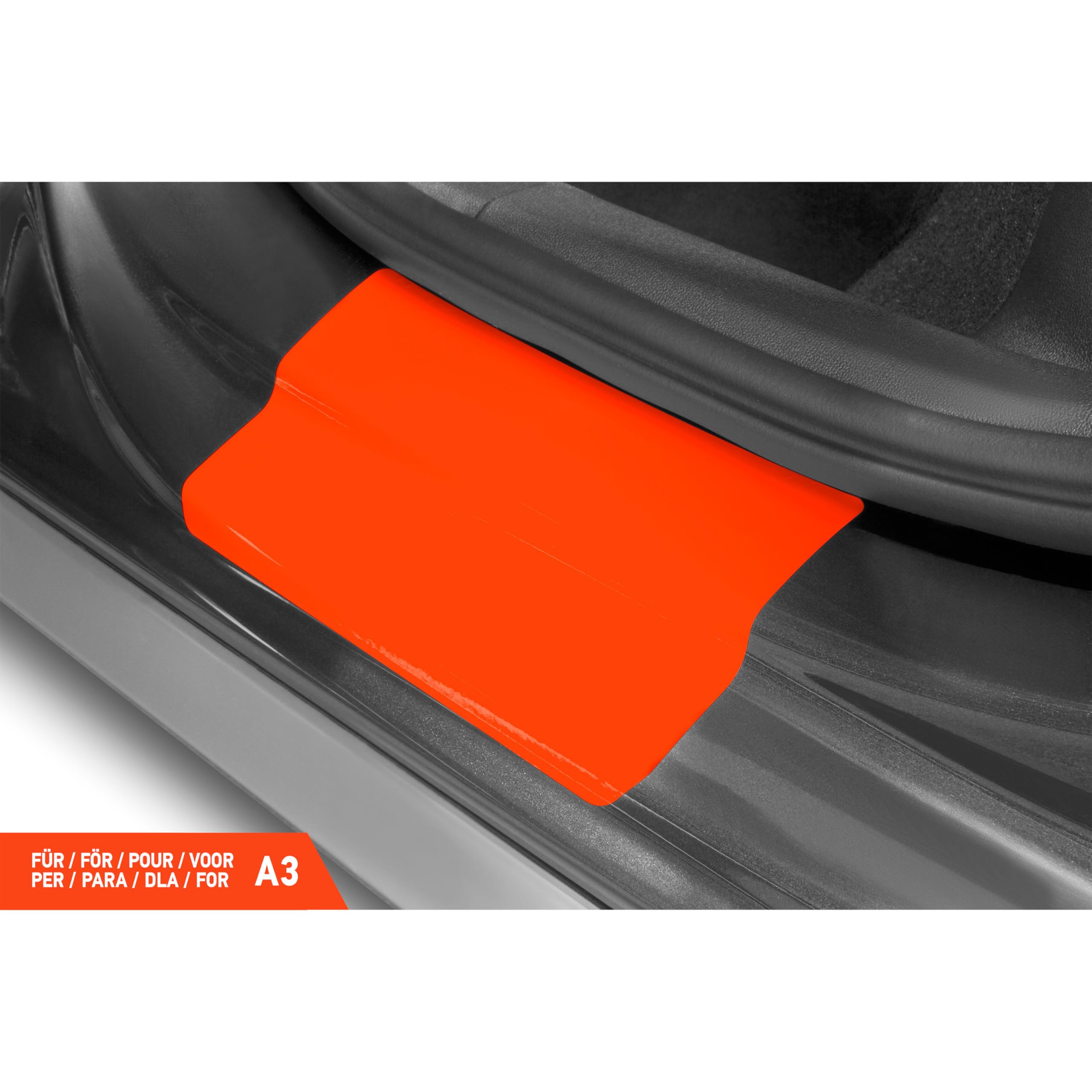 Luxshield folia ochronna progów kompatybilny z Audi A3 Sportback 4 (IV) 8Y I 2020-2026 - akcesoria, listwy ozdobne, folia ochronna na lakier - przezroczysty błyszczący