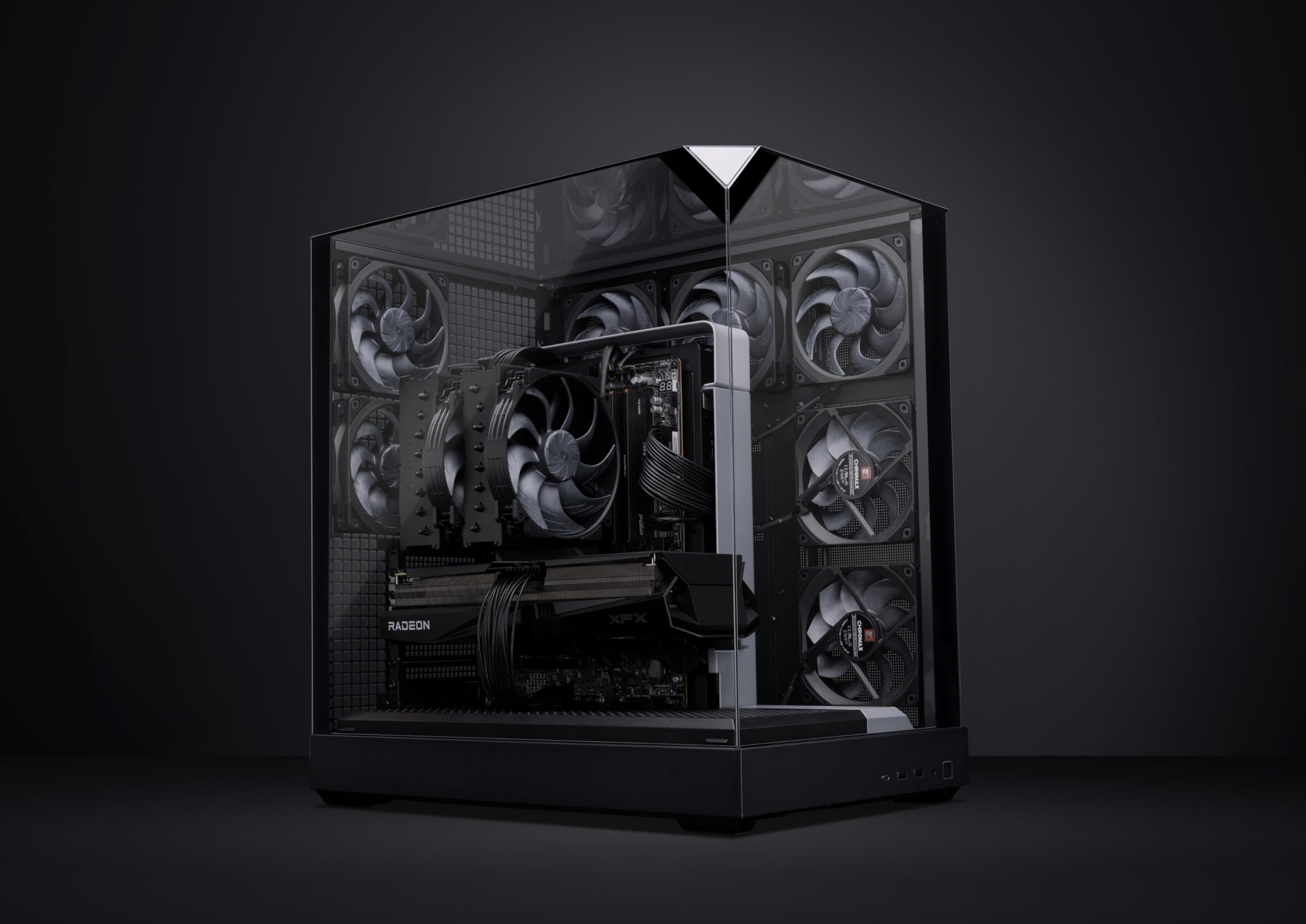 Noctua NF-A12x25 G2 PWM chromax.black, Ventilador para PC de 120mm, Silencioso, 4 Pines (Negro)
