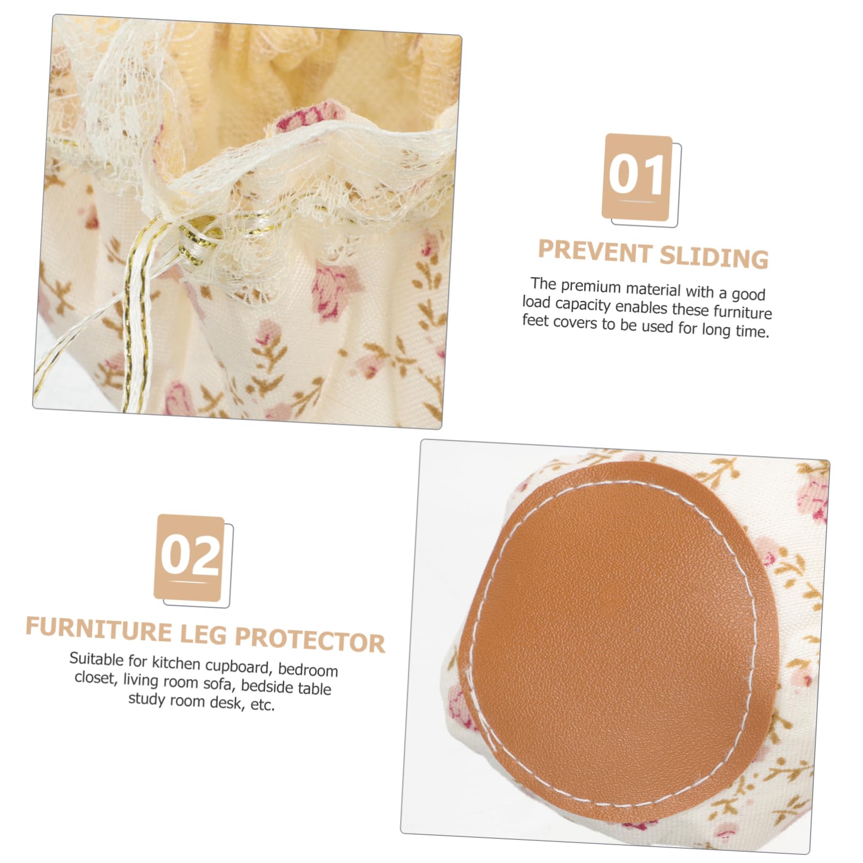 UKCOCO 60piezas Fundas Patas De Sillas y Mesas Antideslizantes De Fieltro para Muebles Almohadillas Silenciosas y Resistentes para Hogar y Oficina