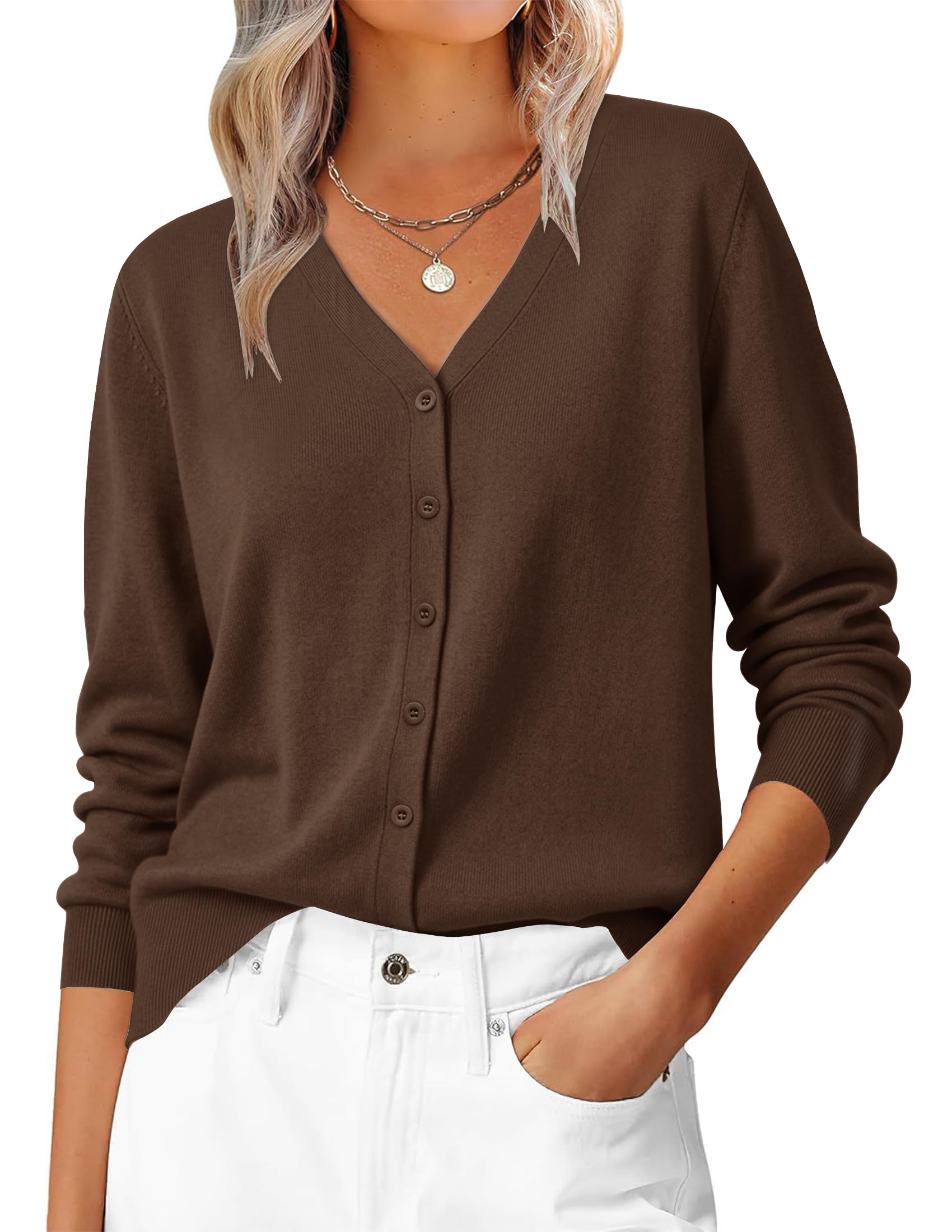 Women's Wool Blend Lightweight Cardigan Sweaters 2026 Fall Outfits