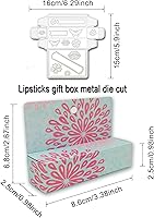 Vista 1 de Alinacutle Metal Cutting Die Cut Lipstick Box Gift Box Scrapbooking Paper Craft Album Handmade Card Template