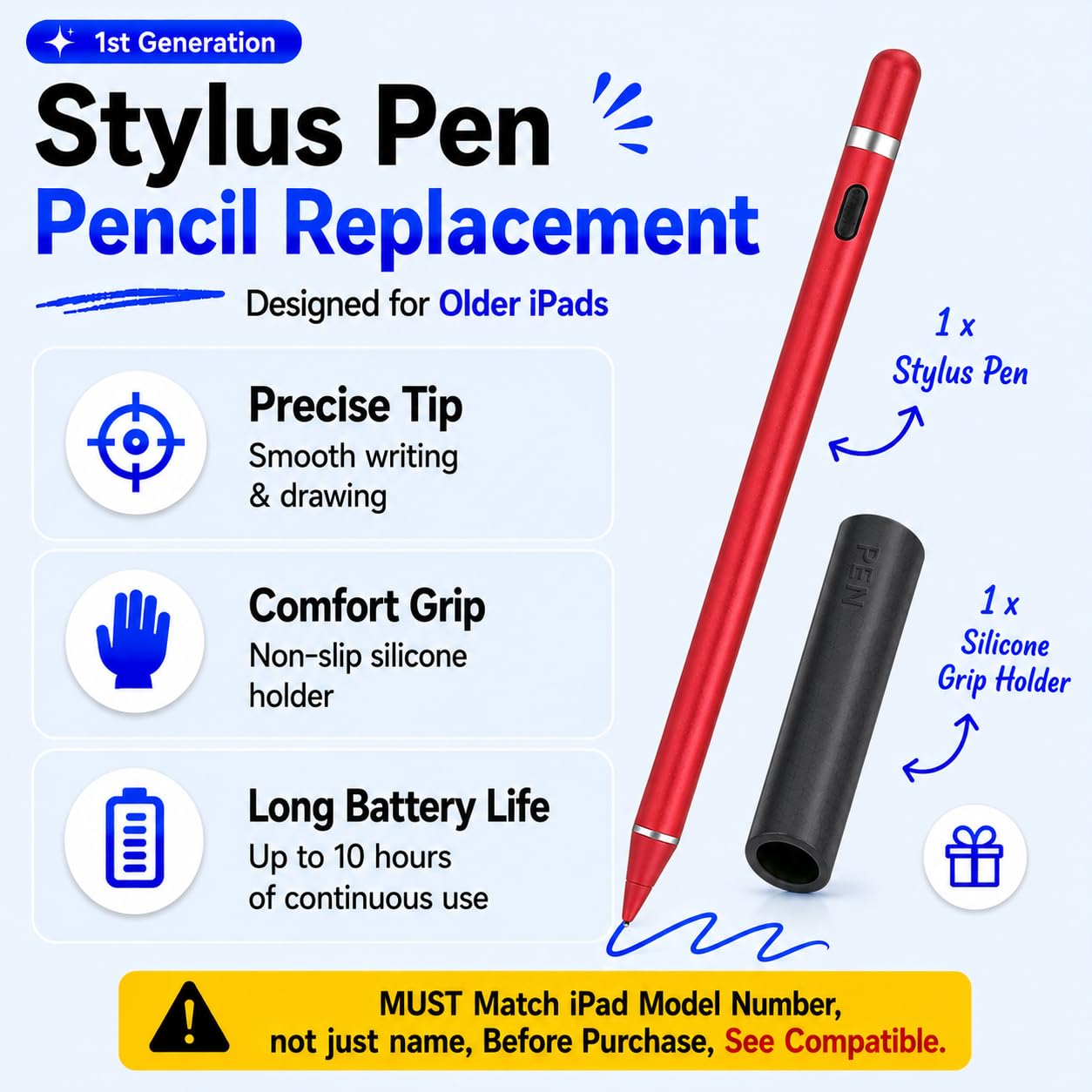 Amazon.com: Stylus Pen Pencil 1st Generation Gen Replacement for
