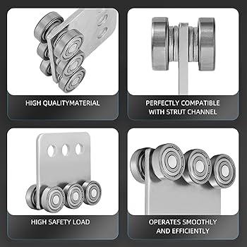 Amazon.co.jp: 6輪トロリーアセンブリローラー 2個 4ベアリング