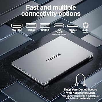 15.6 Full HD Windows 11 Laptop (Apr 2026 Release) - Built in the UK - 15th Gen CPU, 8GB RAM, M.2 SATA Slot Expandable Storage up to 2TB, Windows 11 Home, WiFi 5, Webcam - 15 Inch Lightweight Laptop