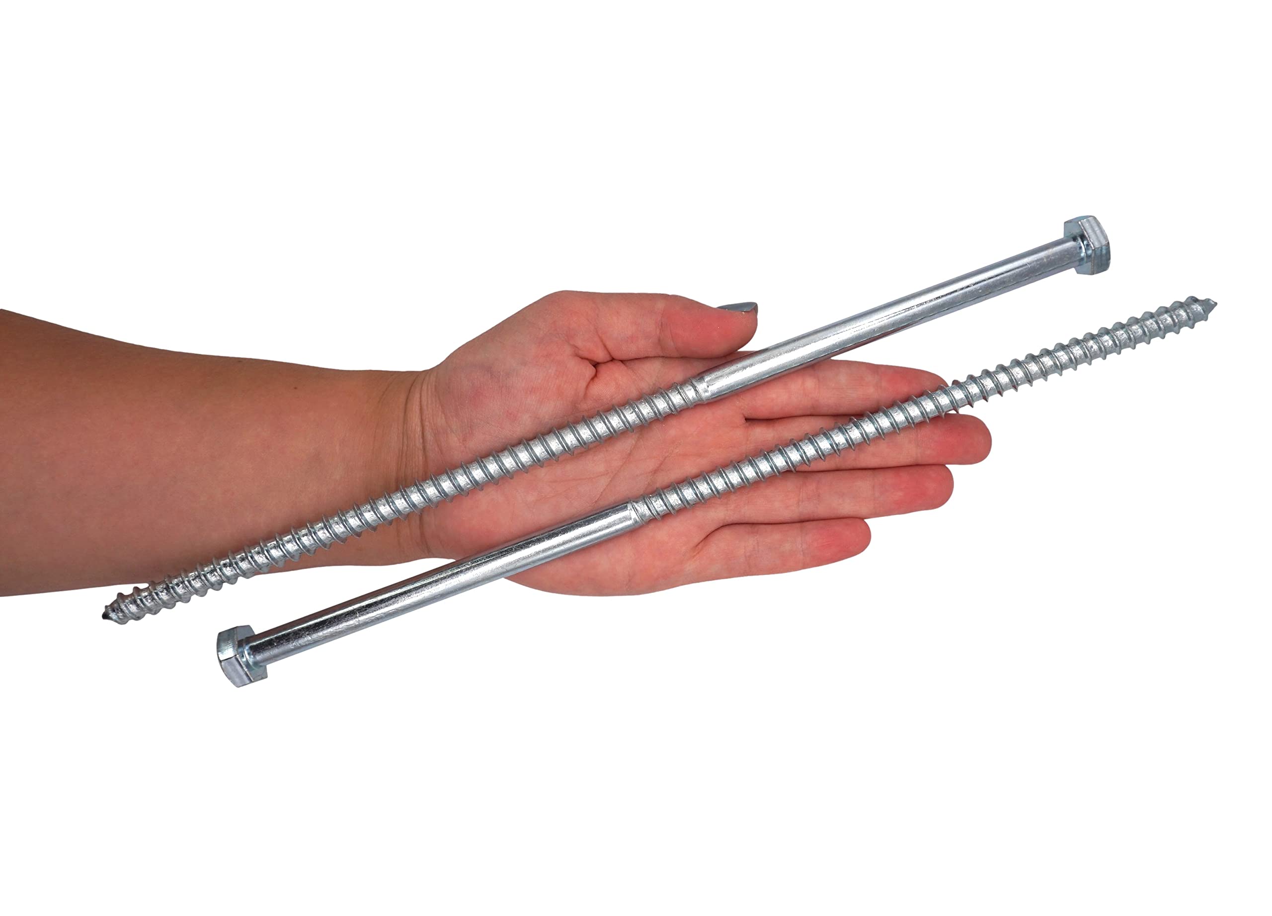 Viti Per Legno A Testa Esagonale SKIR'CO M10 X 160 Mm - Zincate, Confezione Da 10 Pezzi - Foto 6