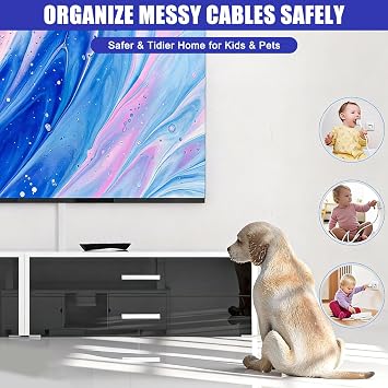 3m Cable Trunking White - 15x10mm Self-adhesive Trunking for Electric Cables TV Cable Hider Wire Conduit Trunking with Connections, Cable Tidy Cable Raceway Management, 30cm 10Pack