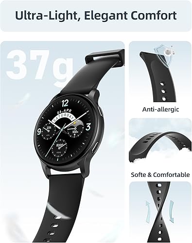 Miniatura 6 de Parsonver Reloj inteligente para hombres y mujeres (respuestahacer llamadas), monitor de natación impermeable 5ATM, pantalla HD de 1.732 pulgadas,