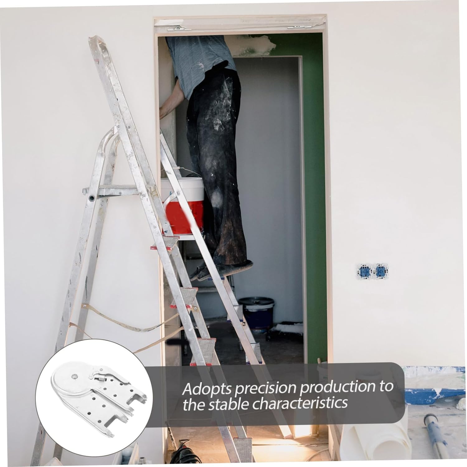 Attic Ladder Hinge Folding Ladder Joint Accessory Lightweight Parts Easy to Install Multi-Functional Hasp Hinge for Projects and Home Use