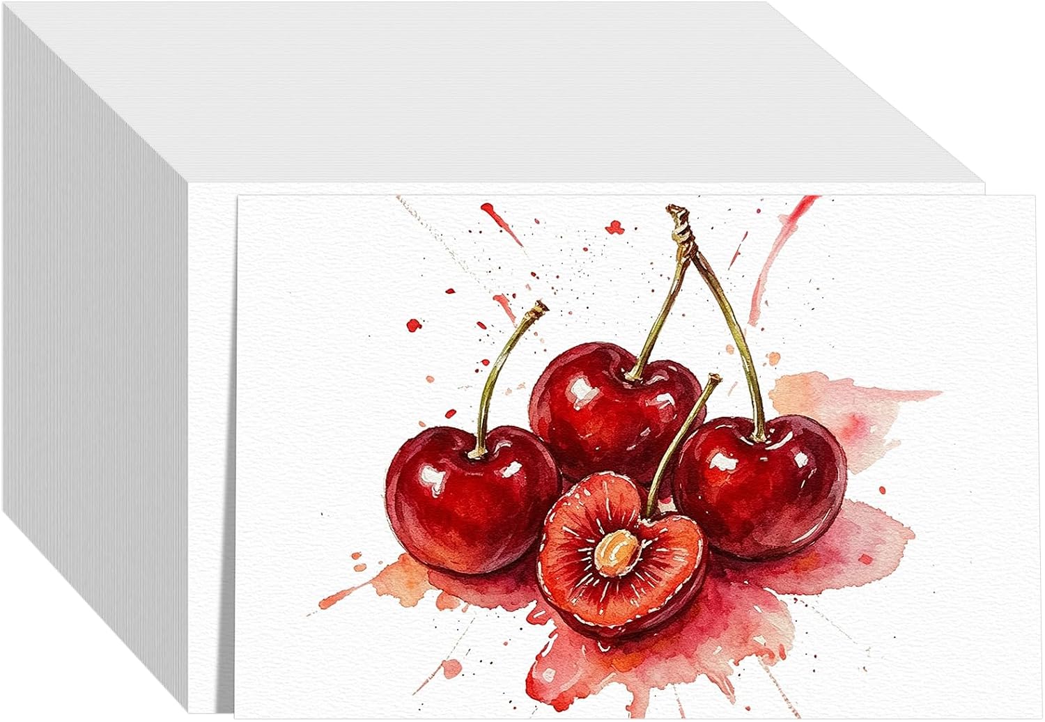 120 Sheets Watercolor Paper 4x6, 110lb/230 GSM Cold Press Water Color Paper