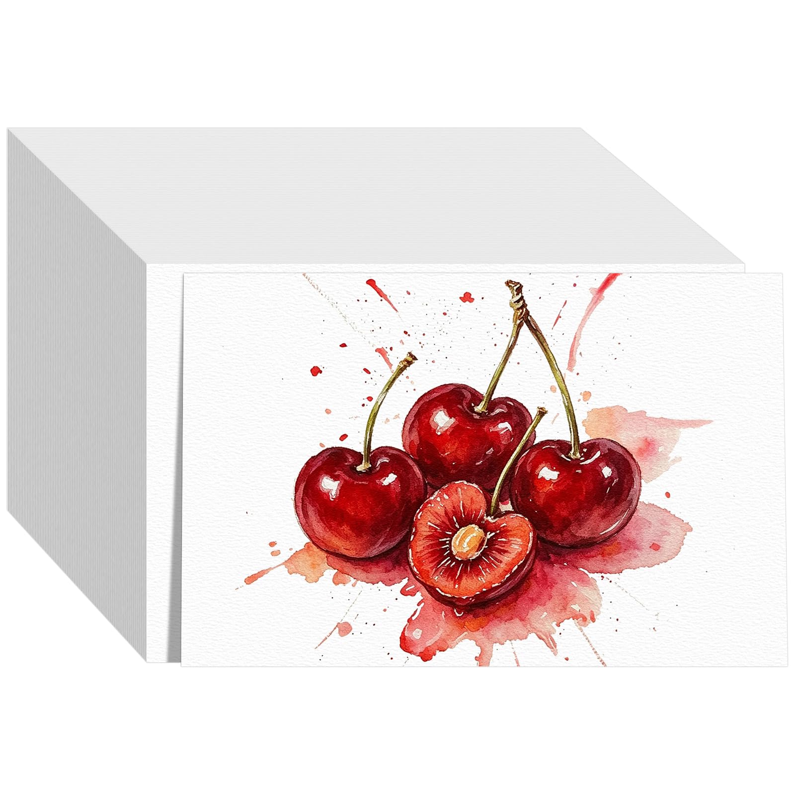 120 Sheets Watercolor Paper 4x6, 110lb/230 GSM Cold Press Water Color Paper | Cotton Wate…