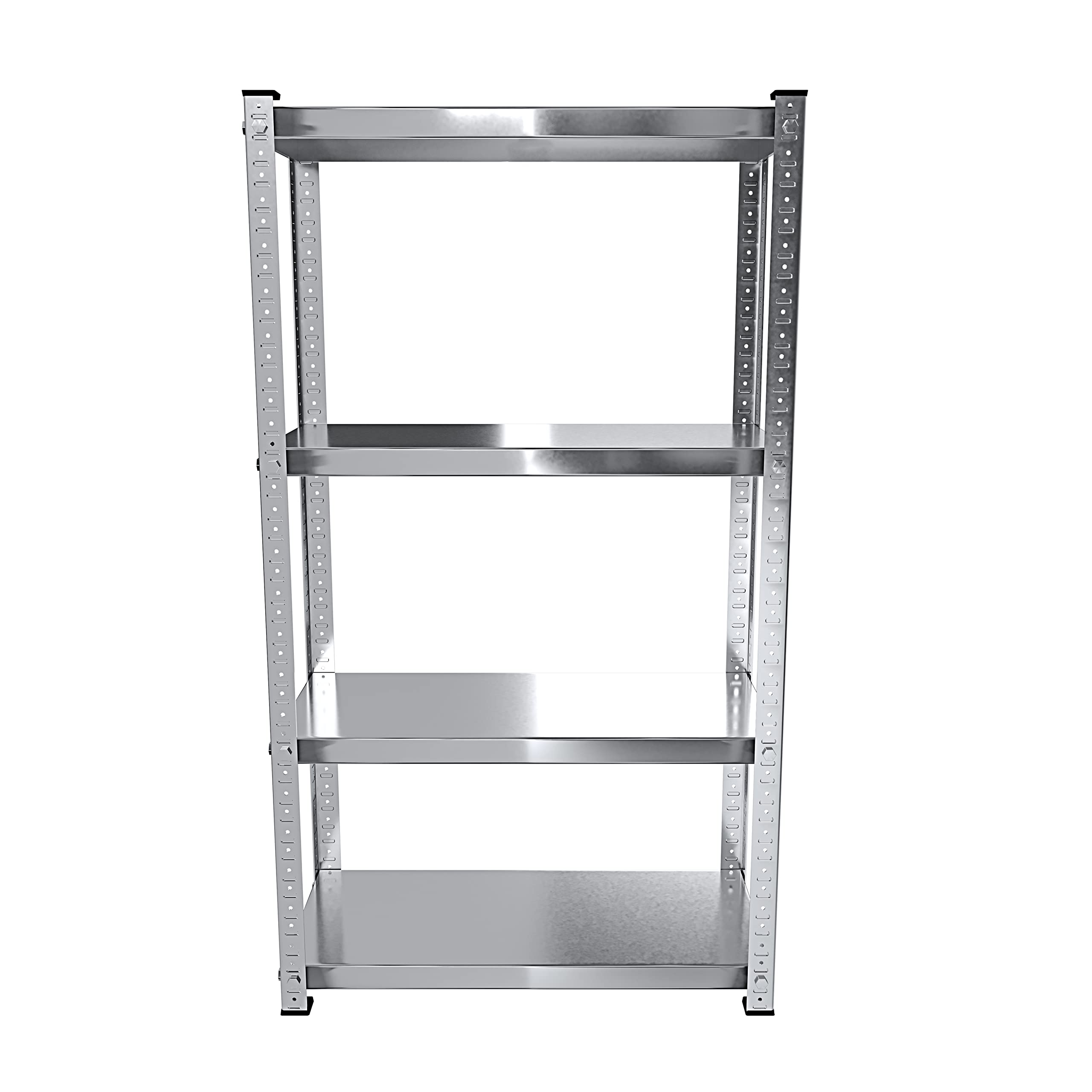 Arreditaly 2 Scaffali In Metallo Scaffale Alta Portata Con 4 Ripiani Regolabili Ideale Per Garage Officina Cantina Capannone Magazzino Design Modulare 150 x 75 x 30 cm (2)