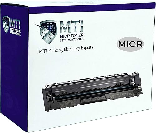 MICR Toner International - Cartucho de tinta magnética compatible con impresoras láser HP 202A CF500A M254dw M281cdw M281dw M281fdw