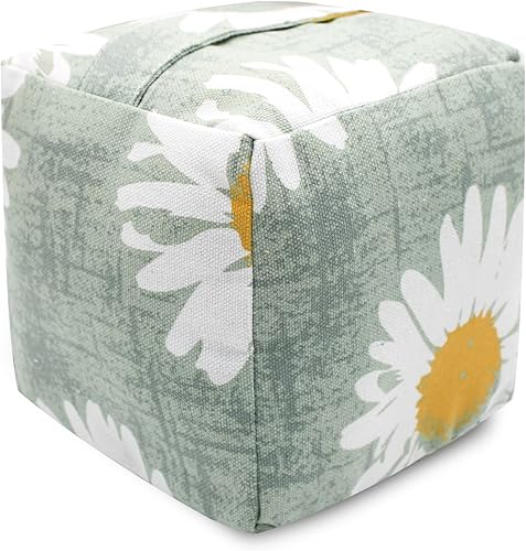 Vista 47 de Tope de puerta decorativo con peso, tope de puerta de tela con asa, cubo cuadrado resistente, protectores de pared para el hogar, oficina, A