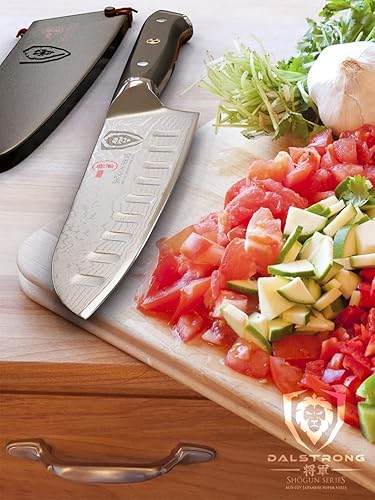 Miniatura 5 de Dalstrong Cuchillo Santoku de 5 pulgadas, serie Shogun Elite, cuchillo de cocina japonés AUS-10V Super Steel - Mango G10 negro - Cuchillo para