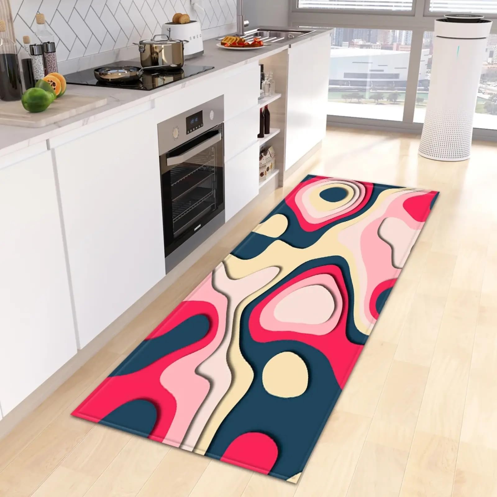 Felpudo de cocina y alfombra para pasillo antideslizante de 80x230cm para hogar