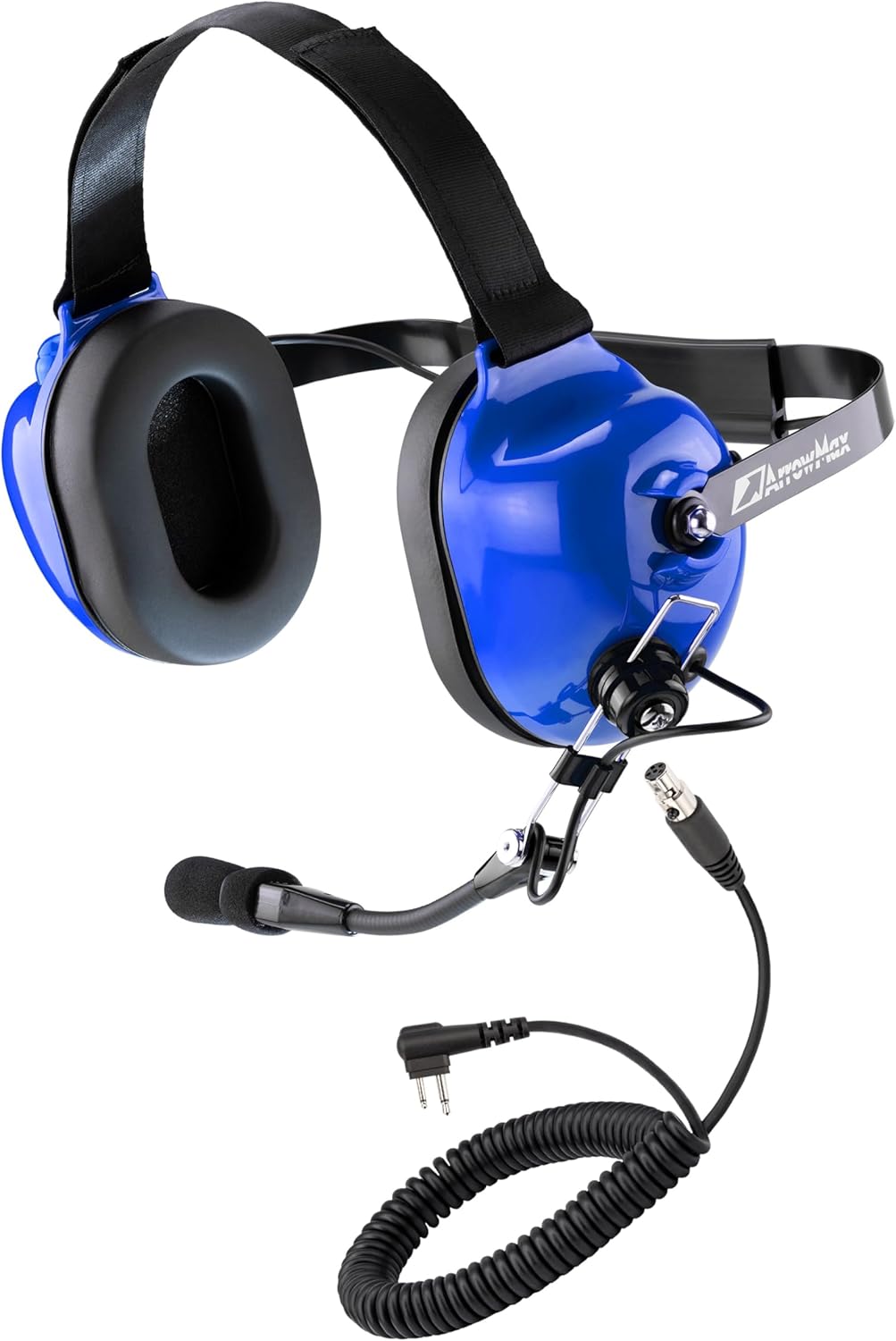 Arrowmax AHDH0033D-BU-SC-M1 Motorsports Pit Crews 23dB Noise Reduction Racing Headphone Compatible with Motorola CP200D CP100D R2 DEP450 BPR40D (with Dynamic Noise-Canceling Microphone)