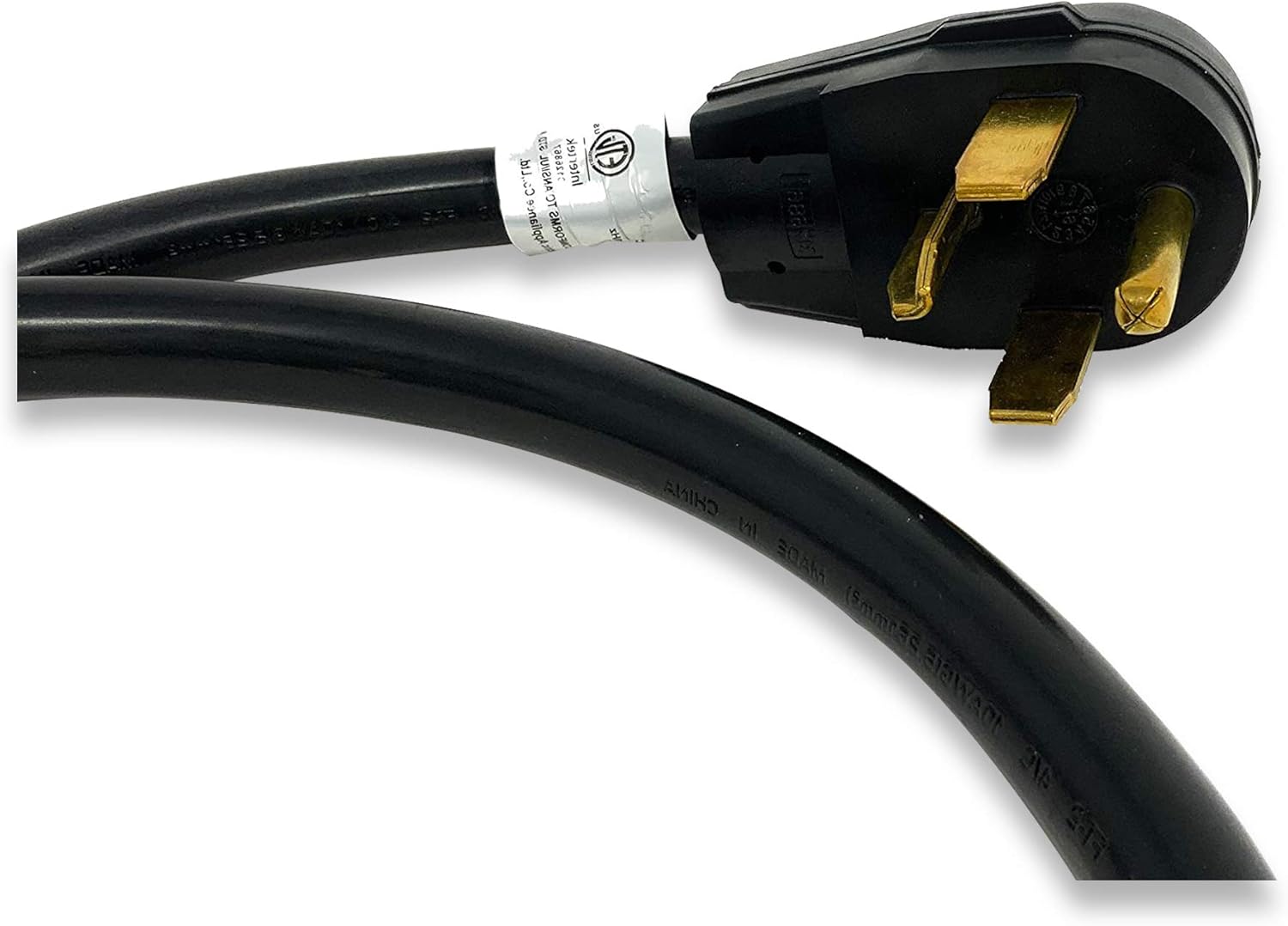 Appliance Pros AP-PT400L 4ft 30-amp Replacement 4 Prong Dryer Cord with Ring Terminals and Adjustable Strain Relief Bracket, Compatible with W10834027 and Several Major Appliance Brands - Pack of 10