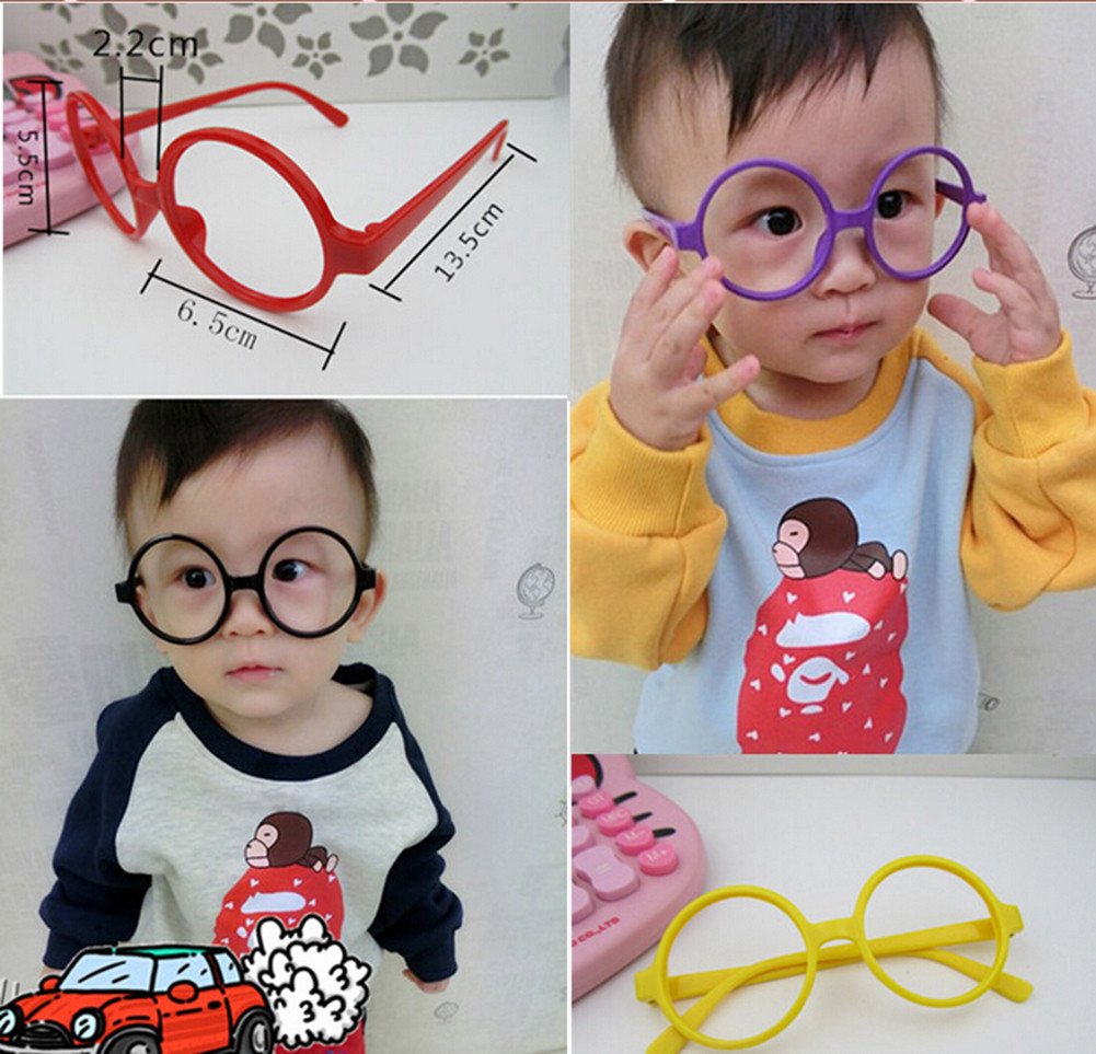 Vikenner Children Kids Plastic Wizard Glasses Round Glasses Frame