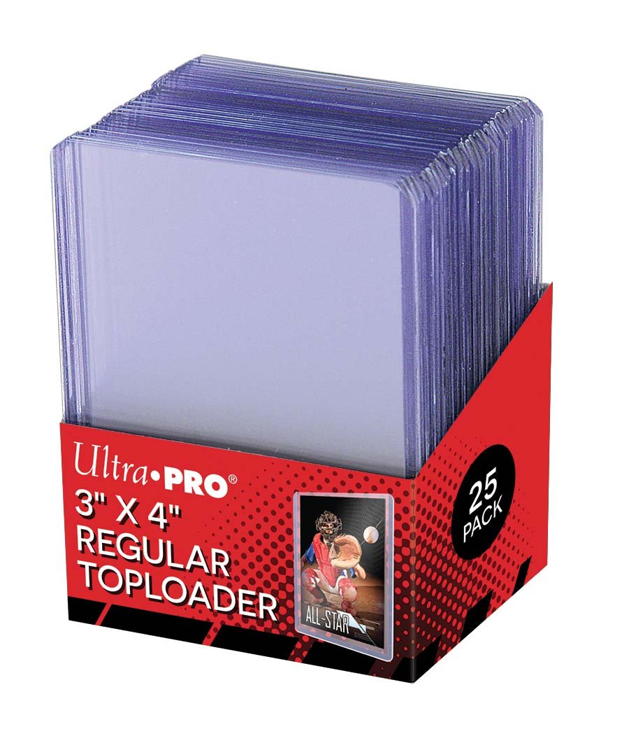 25 - Ultra Pro 3 X 4 Top Loader Card Holder for Baseball Football Basketball Hockey Golf Single