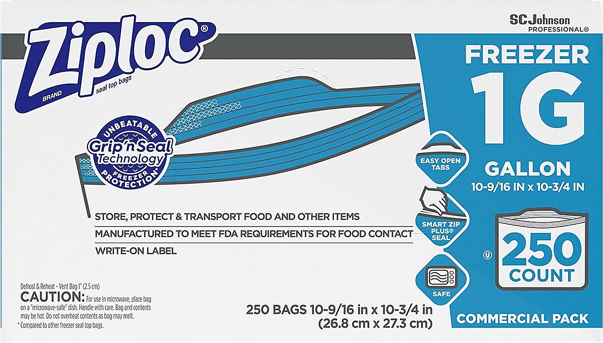 Amazon.com: Ziploc Double Zipper Freezer Bags : Health & Household