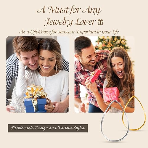 Miniatura 5 de 72 aretes de aro en forma de lágrima para hacer joyas, manualidades, manualidades, abalorios, aretes de aro (oro rosa y blanco K) (72 piezas blanco