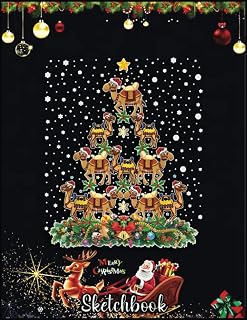 Christmas Sketch Book: Camel Christmas Tree Gift Funny Christmas Camel, 120 Pages Help You Design Your Ideas Size 8.5 x 11 Inches Sketchbook