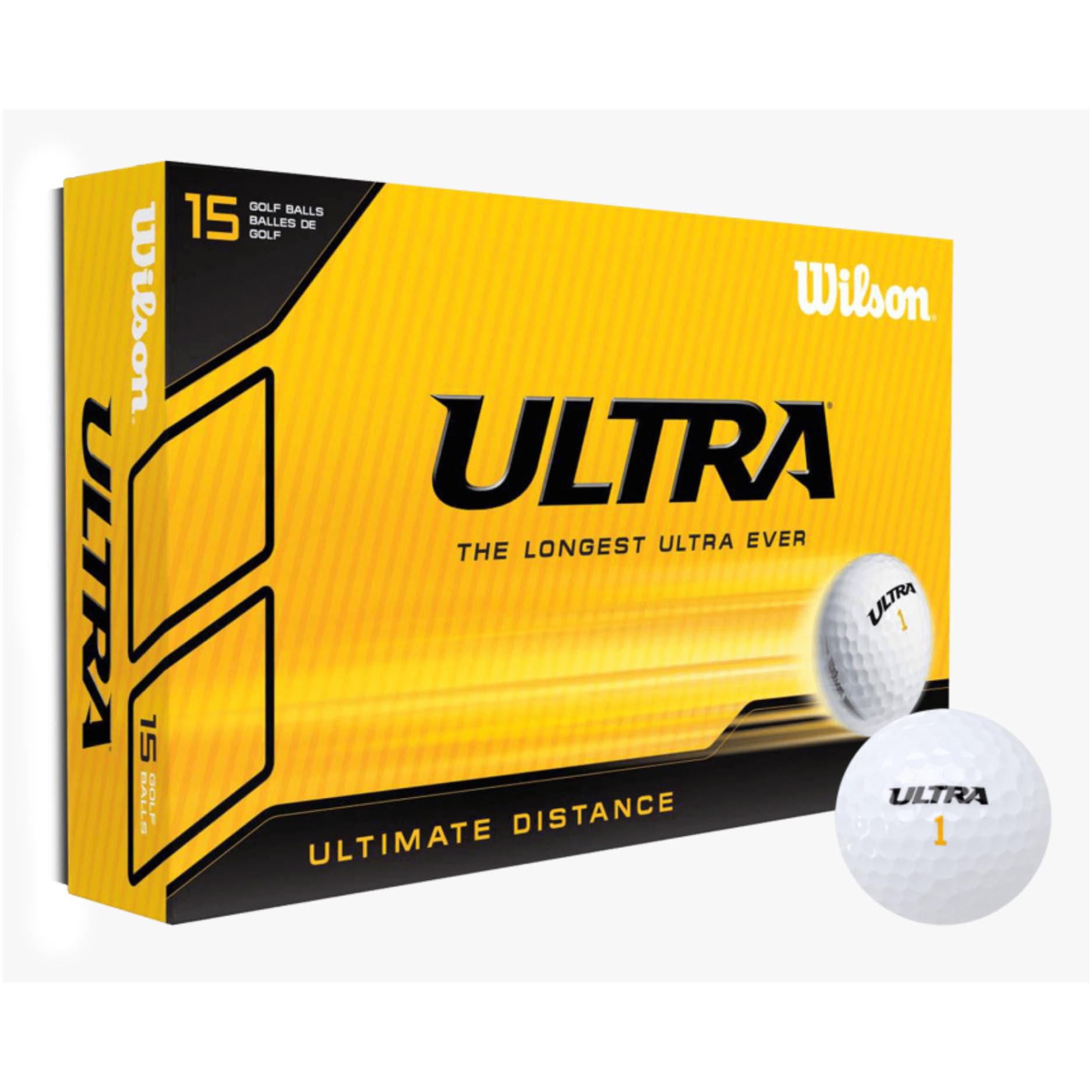Golfball mit Gravur Wunschtext für Golfspieler/in Lasergravur Dein Text personalisiert Golfsport Dein Text Personalisieren Staffelpreise für 3, 6, 10 oder 50 Wilson Ultra Golfbälle
