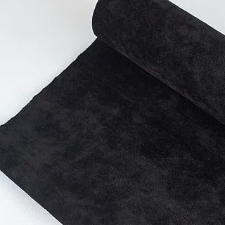 HARICSET Terciopelo Adhesivo 145 cm de Ancho de Tela Suave para Cajones de Joyería Tela de Terciopelo para Manualidades Proyectos de Manualidades(Size:1.45 * 2m,Color:Negro)
