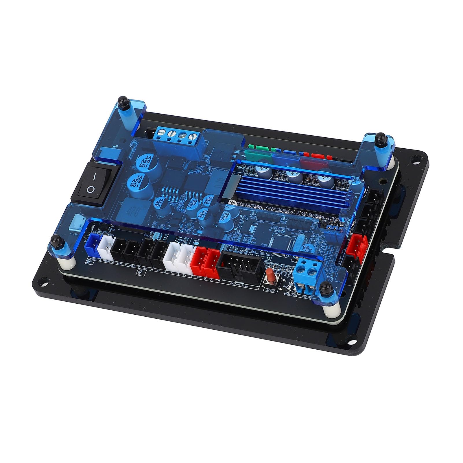 Carte Contrôleur GRBL 3 Axes, Moteur Pas à Pas 32 Bits, Carte de Pilote pour le Travail du Bois, Routeur CNC DC12-48V