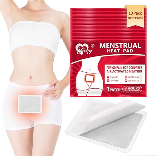 Almohadilla térmica menstrual portátil, parches de calor desechables para aliviar el dolor de calambres, envoltura de terapia de compresión cálida,