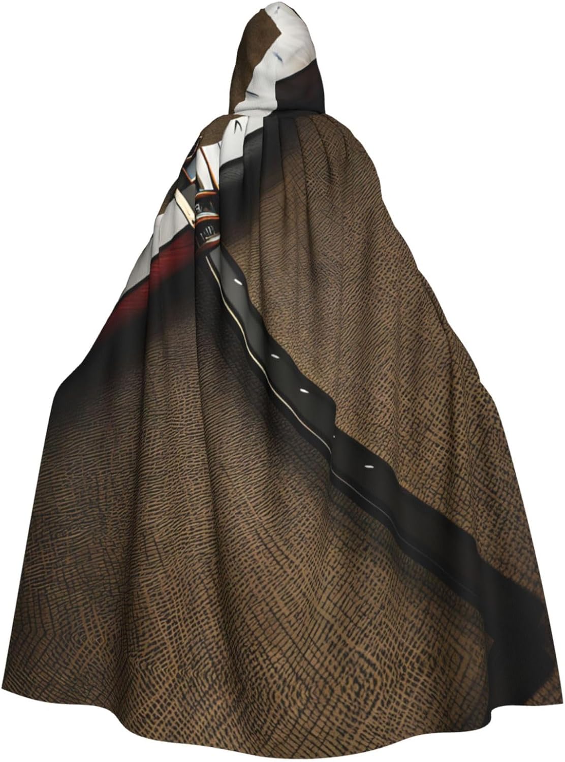 SSIMOO Japanese Samurai Sword Eye-Catching Cosplay Costume Cape for Women - Unisex Vampire Cloak for Halloween.