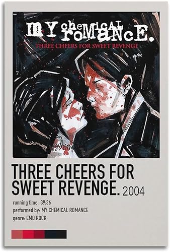 YNTNDYGV Póster de My Chemical Romance, Mcr The Black Parade, pintura artística, pintura estética, arte de pared, lienzo para decoración de disponible en Yaxa Costa Rica