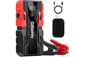 001B 3000A Peak Car Jump Starter & Portable Power Bank All-in-One