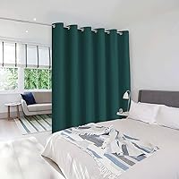 Vista 114 de NICETOWN Cortina opaca divisora para habitación y privacidad, persiana vertical para puerta corrediza, cortinas de ventana con protección solar