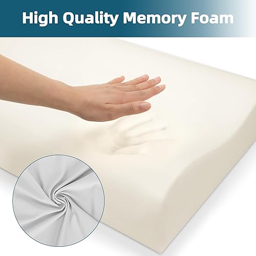 Miniatura 4 de Almohadas de espuma viscoelástica de contorno para dormir, almohada cervical tamaño estándar para aliviar el dolor de cuello, almohada de cama con