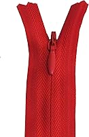 Vista 2 de Seeking ROAM Cremalleras invisibles, bobina de nailon, 3, 2 piezas (rojo, 6 pulgadas)