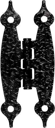 Franklin Brass Hammercraft H09000K-FB-B - Bisagras empotradas para puertas de gabinete, cajas, armarios, muebles, color negro mate