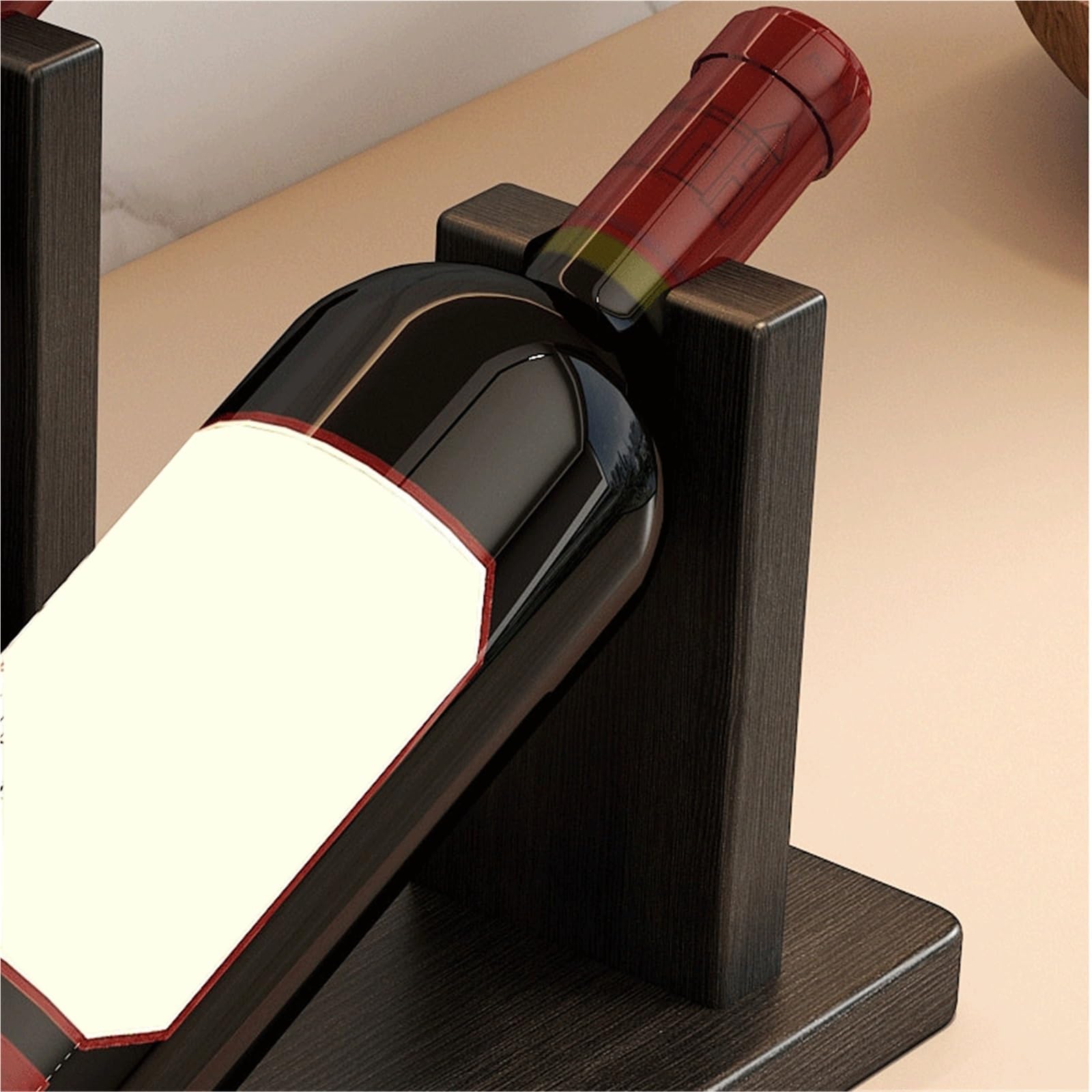 Porta Vini Portabottiglie in Legno Stile Inclinato for Cucina casa Bar Sala da Pranzo Soggiorno