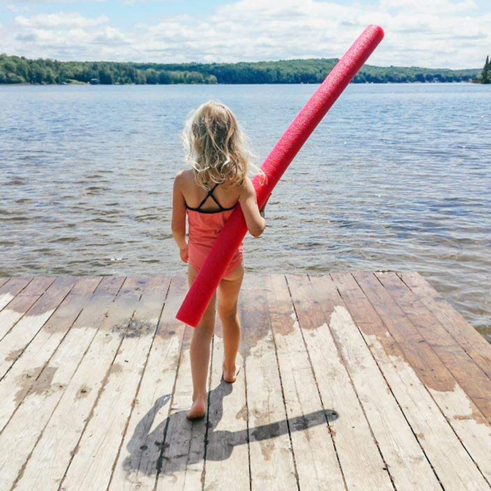 Fideos de piscina huecos multiusos, palo de flotabilidad para natación y