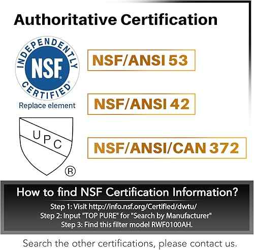 Miniatura 3 de ICEPURE PRO NSF53&42 Premium 5231JA2002A Filtro de agua para refrigerador LG LT500P, ADQ72910911, ADQ72910901 ADQ72910907, GEN11042FR-08, Kenmore
