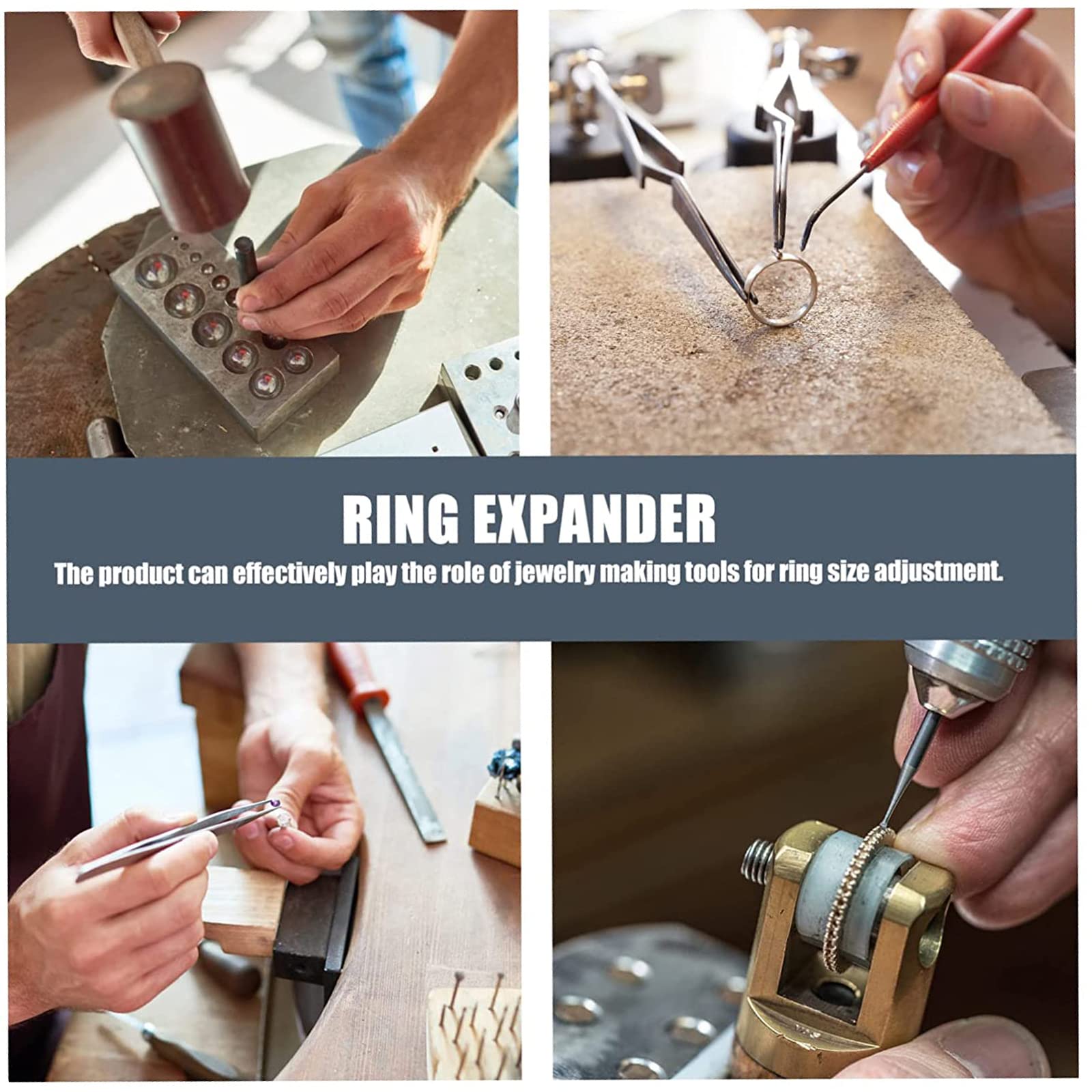 Strumento di regolazione della dimensione dell'ingranatore del riduttore della barella dell'anello, Riparazione di formatura della macchina per la creazione di gioielli, Misuratore dell'anello della