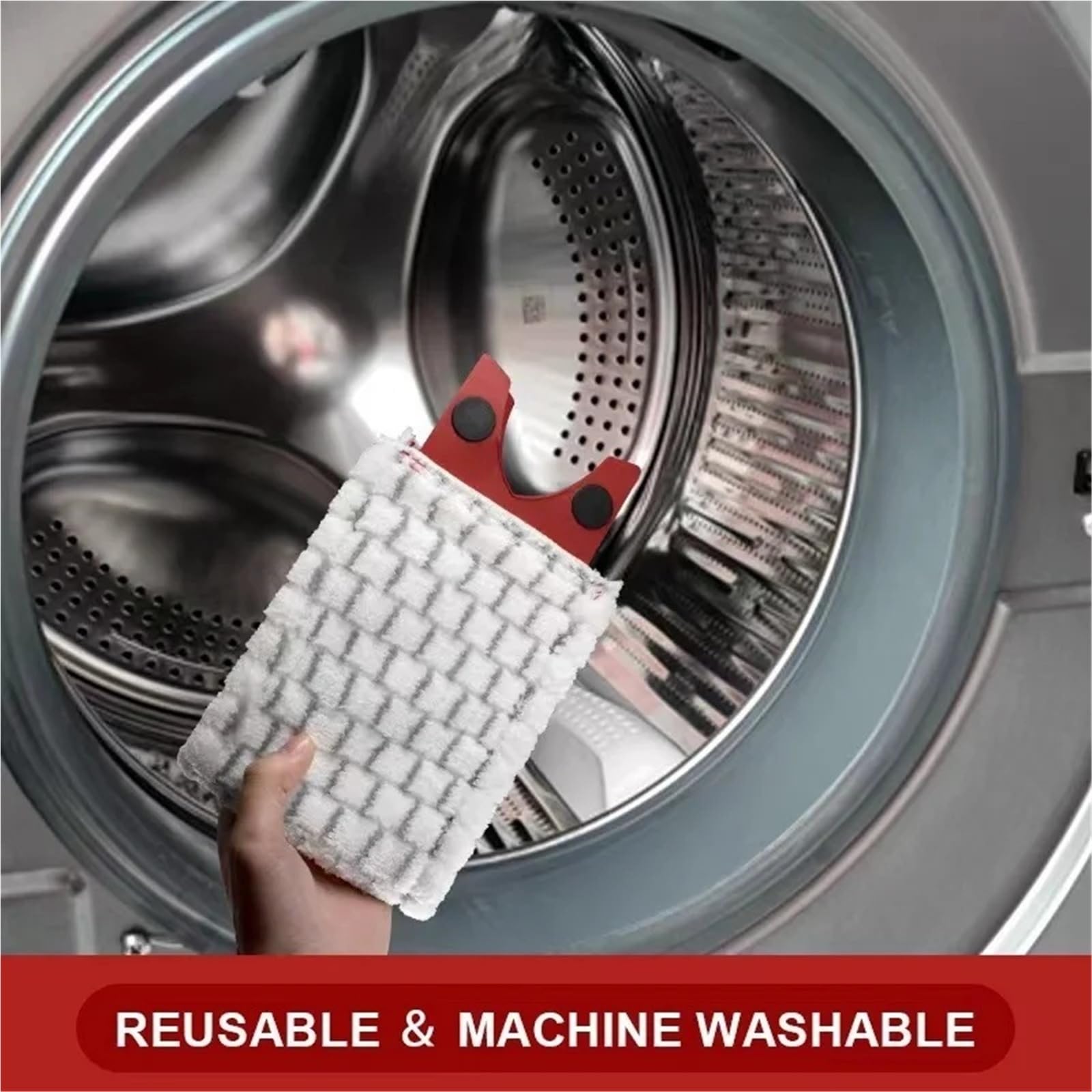 Paño de fregona plana de secado rápido, lavable a máquina, herramientas de limpieza reutilizables, compatible con almohadillas de microfibra for suelo Vileda Ultra Max de repuesto(10pcs)