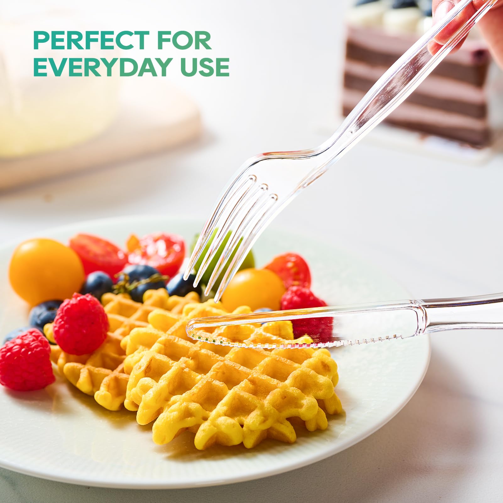 FOCUSLINE Disposable Silverware Set - Heavy Duty -5 FOCUSLINE Disposable Silverware Set - Heavy Duty -5